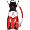 Mirage Junior Crystal Snorkelling Set 2 Mirage Junior Crystal Snorkelling Set -Spear Fishing Gear Shop BCF 537528 red hi res